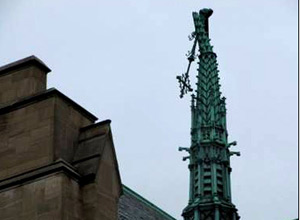 photo of Central Lutheran Church, Minneapolis, after surprise tornado during ELCA CWA 2009